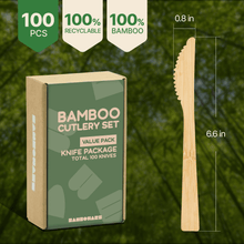 Load image into Gallery viewer, Bamboo Knives 100 Pieces