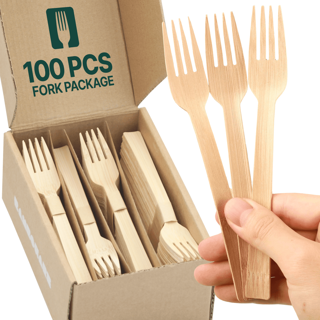 Bamboo Forks 100 Pieces