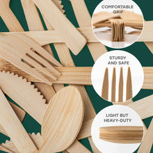 Load image into Gallery viewer, Bamboo Utensils 50 Individual Packs
