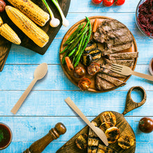 Load image into Gallery viewer, Bamboo Utensils 50 Individual Packs
