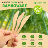 Bamboo Knives 400 Pieces