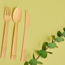 Load image into Gallery viewer, Bamboo Utensils 360 Pieces Assorted Bulk Package
